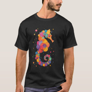 Camiseta Cavalo-marinho colorido