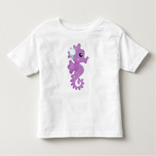 Camiseta Cavalo-marinho-de-raça-branca, Cavalo-marinho-roxo