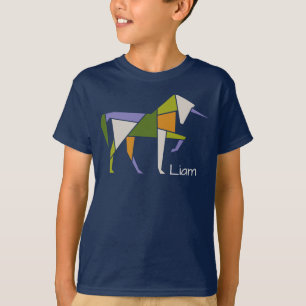 Camiseta Cavalo-marinho Moderno Abstrato Personalizado Tang