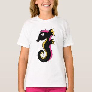 Camiseta Cavalo-Marinho Neon Florido