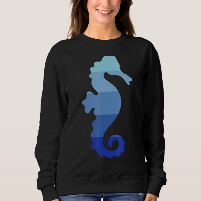 Camiseta Cavalo-marinho retrô (Frente)
