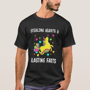 Camiseta Cavalo-marinho Roubando Corações E Soltando Pum un
