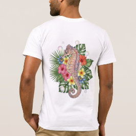 Camiseta Cavalo-Marinho Tropical Floral