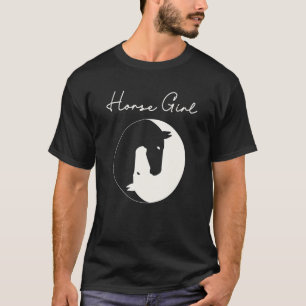 Camiseta Cavalo Menino Eu Amo Meus Cavalos Yin & Yang Forma