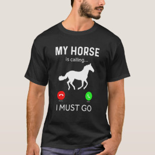 Camiseta Cavalo Meu Cavalo Está Ligando E Eu Tenho Que Ir