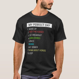 Camiseta Cavalo Meu Dia Perfeito