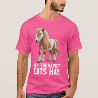 Camiseta Cavalo Miniatura Cavalo Mini Pet Amante de Cavalo