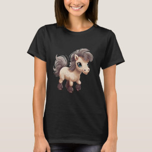 Camiseta Cavalo Miniatura Pet Cavalinho Amante de Cavalos P