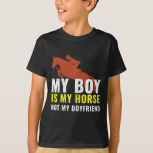 Camiseta Cavalo Moço de Cavalo Andando