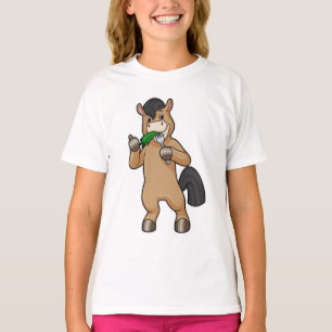Camiseta Cavalo na Comida de Vegan