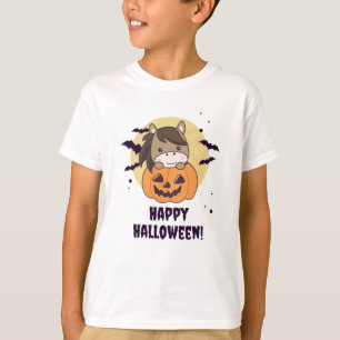 Camiseta Cavalo Na Pumpkin De Cavalos Doce Feliz Dia das Br