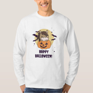 Camiseta Cavalo Na Pumpkin De Cavalos Doce Feliz Dia das Br