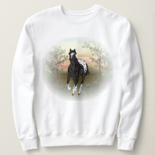 Camiseta Cavalo Negro Appaloosa em Corrente