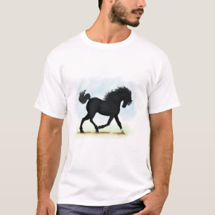 Camiseta Cavalo Negro com Estrela e Meia (Beleza Negra)
