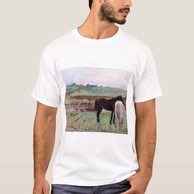 Camiseta Cavalo num Prado, Edgar Degas (Frente)