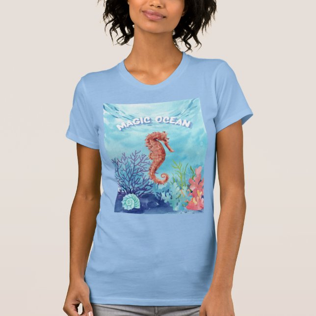 Camiseta Cavalo oceânico (Frente)