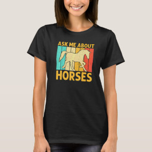 Camiseta Cavalo Para Homens Mulheres Cavalo Corrida de Cav