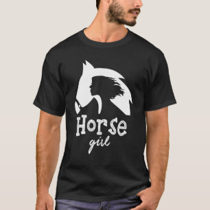 Camiseta Cavalo para raparigas que amam cavalos Equestrian