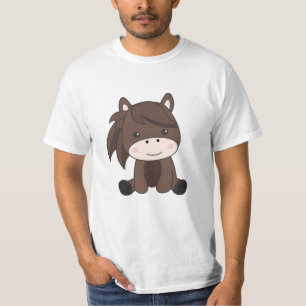 Camiseta Cavalo-Pêu-Pó-Equino Para Crianças