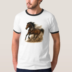 Camiseta Cavalo poderoso correndo pela poeira