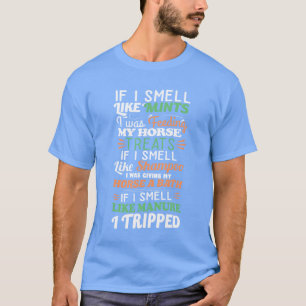 Camiseta Cavalo Povoado Damas Equestres Se Cheirar Fama de