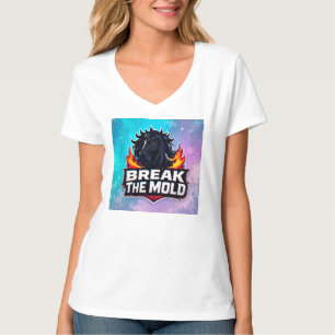 Camiseta Cavalo Preto com Chamas e Slogan Motivacional