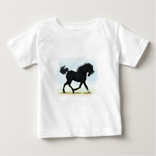 Camiseta Cavalo Preto com Estrela & Meia (Beleza Negra)
