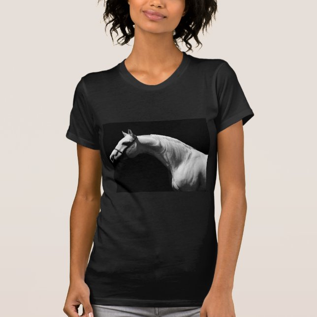 Camiseta Cavalo Preto e Branco (Frente)