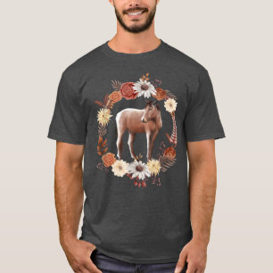 Camiseta Cavalo, Queda, Folhas de outono, Cavalo Cortado