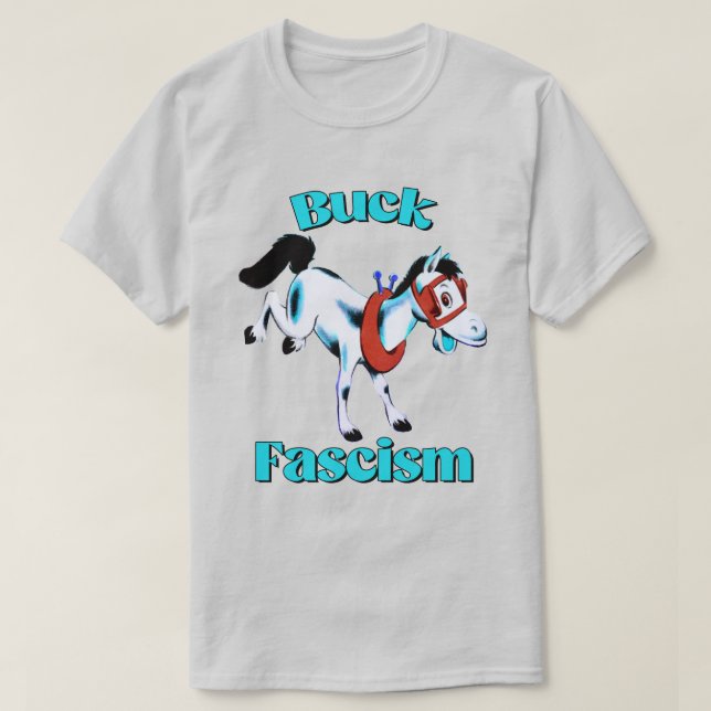 Camiseta Cavalo Retro Bonito - Fascismo Inverso (Frente do Design)