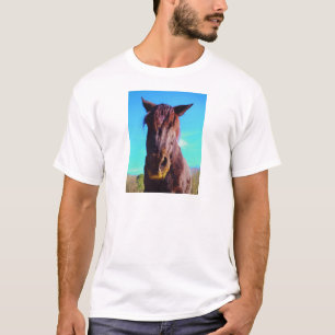 Camiseta Cavalo Roxo com Boca Verde