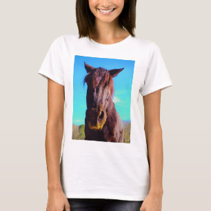 Camiseta Cavalo Roxo com Boca Verde