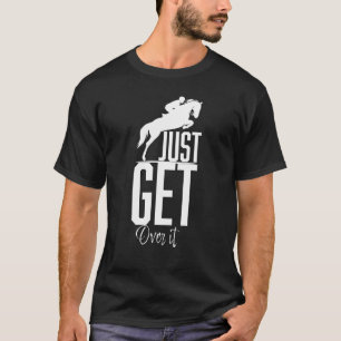 Camiseta Cavalo Saltador Citação Apenas Supere - Equestre