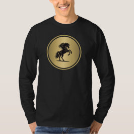 Camiseta Cavalo Saltitante Dourado Espírito Selvag