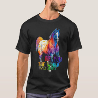 Camiseta Cavalo Seja Você O Mundo Vai Ajustar O Agricultor