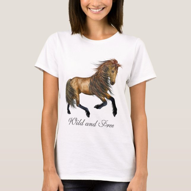 Camiseta Cavalo Selvagem e Livre (Frente)