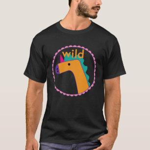 Camiseta Cavalo Selvagem Unicórnio desenhado pelo artista h