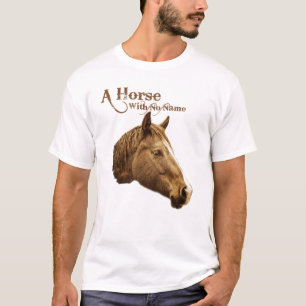 Camiseta Cavalo sem nome Lápis castanho ocidental