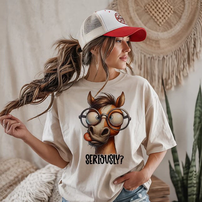 Camiseta Cavalo Seriamente Bobo (Criador carregado)