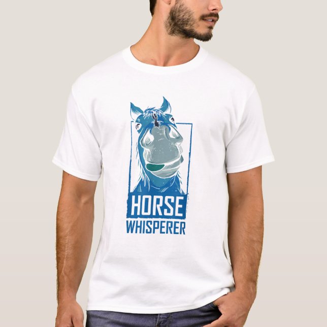 Camiseta Cavalo Sussuro Cavalo Cavaleiro do Pista Equestre  (Frente)
