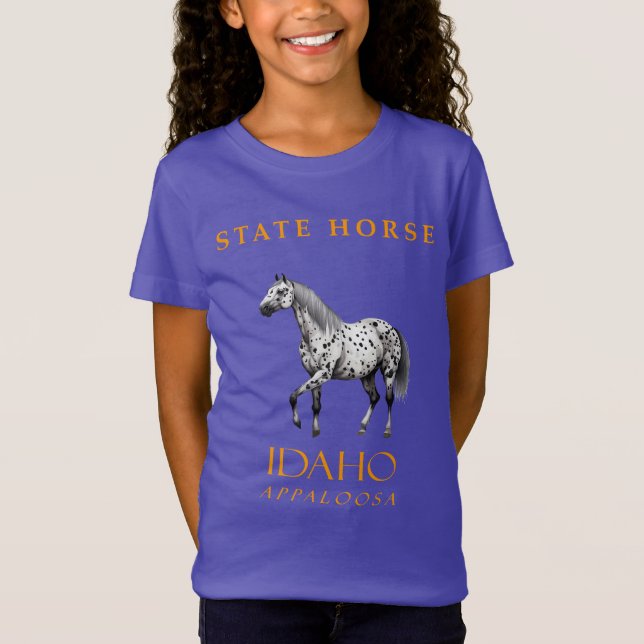 Camiseta Cavalo Território De Idaho, Appaloosa (Frente)