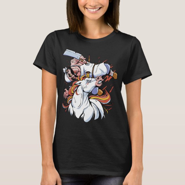 Camiseta Cavalo Unicórnio Açougueiro (Frente)