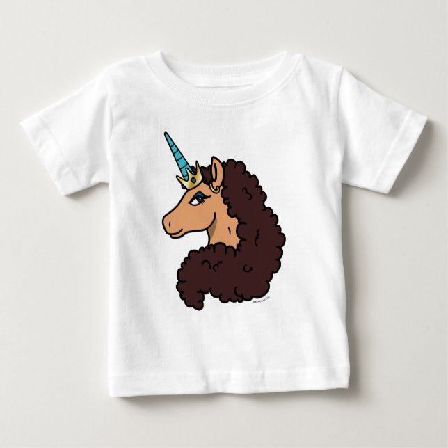 Camiseta Cavalo Unicórnio Afro | Divina (Frente)
