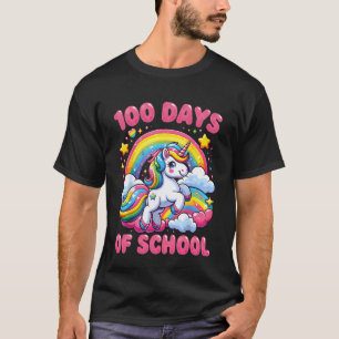 Camiseta Cavalo Unicórnio de 100 Dias de Escola Professor 1