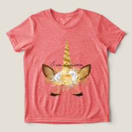 Camiseta Cavalo Unicórnio Dourado