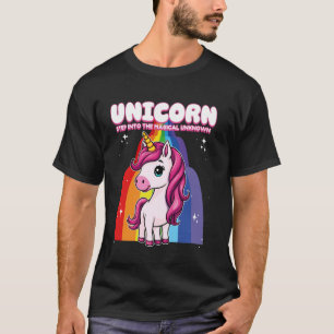 Camiseta Cavalo Unicórnio Entre No Desconhecido Mágico Cava
