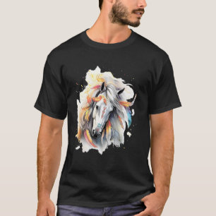 Camiseta Cavalo Vento Arte Tribal Indígena Americana Cavalo