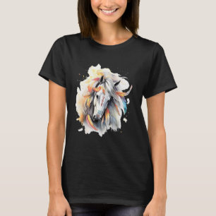 Camiseta Cavalo Vento Arte Tribal Indígena Americana Cavalo