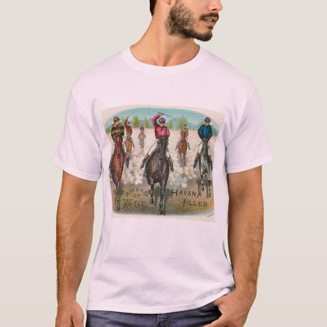 Camiseta Cavalo Vintage À Frente De Todos (Frente)
