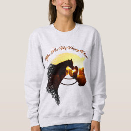Camiseta Cavalo, Você É Meu Lugar Feliz Para A Mulher Do Ca